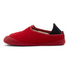 mahabis curve alcantara in embossed red