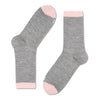 mahabis socks in larvik light grey x pink