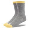 mahabis socks in larvik light grey x yellow
