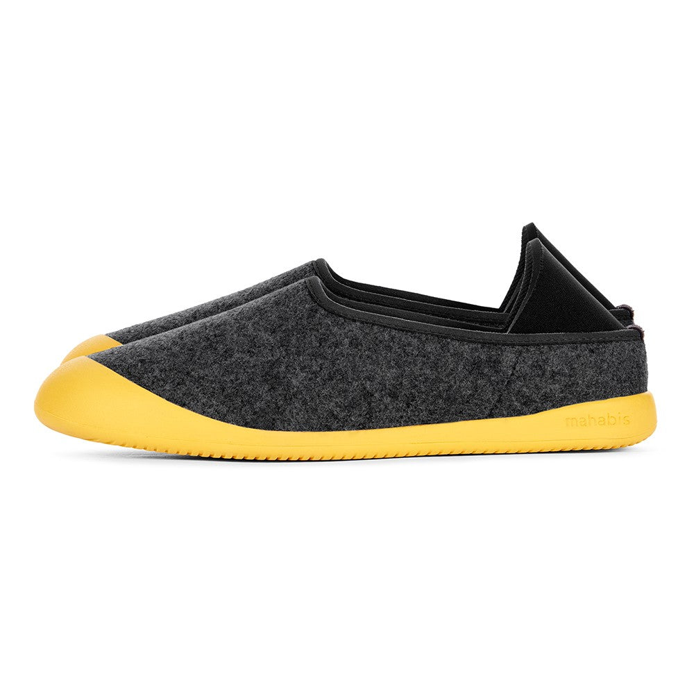 mahabis curve classic in larvik dark grey x yellow