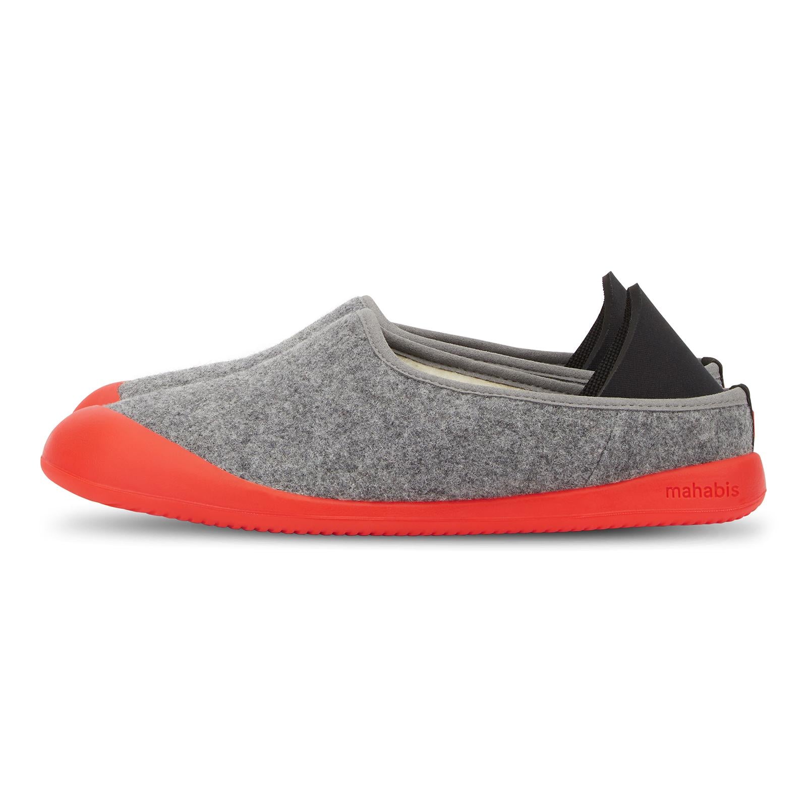 mahabis curve in light grey x marrakech red