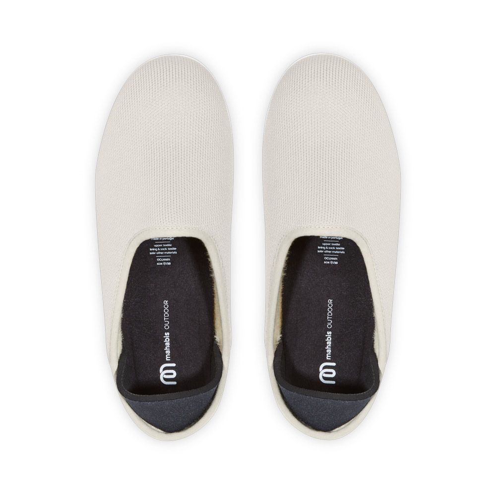 Korsor Beige Mahabis Canvas Slipper