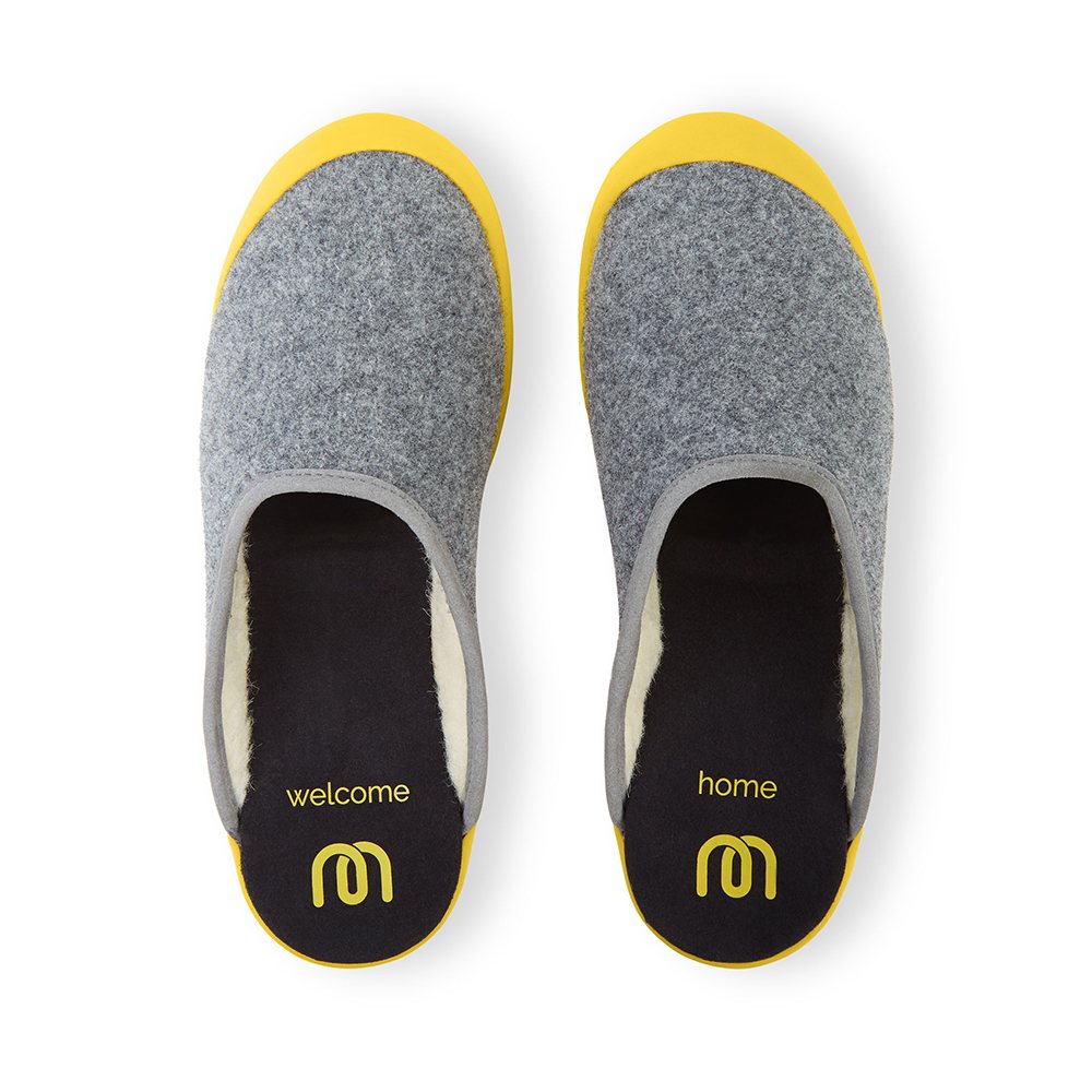 mahabis curve mule in larvik light grey
