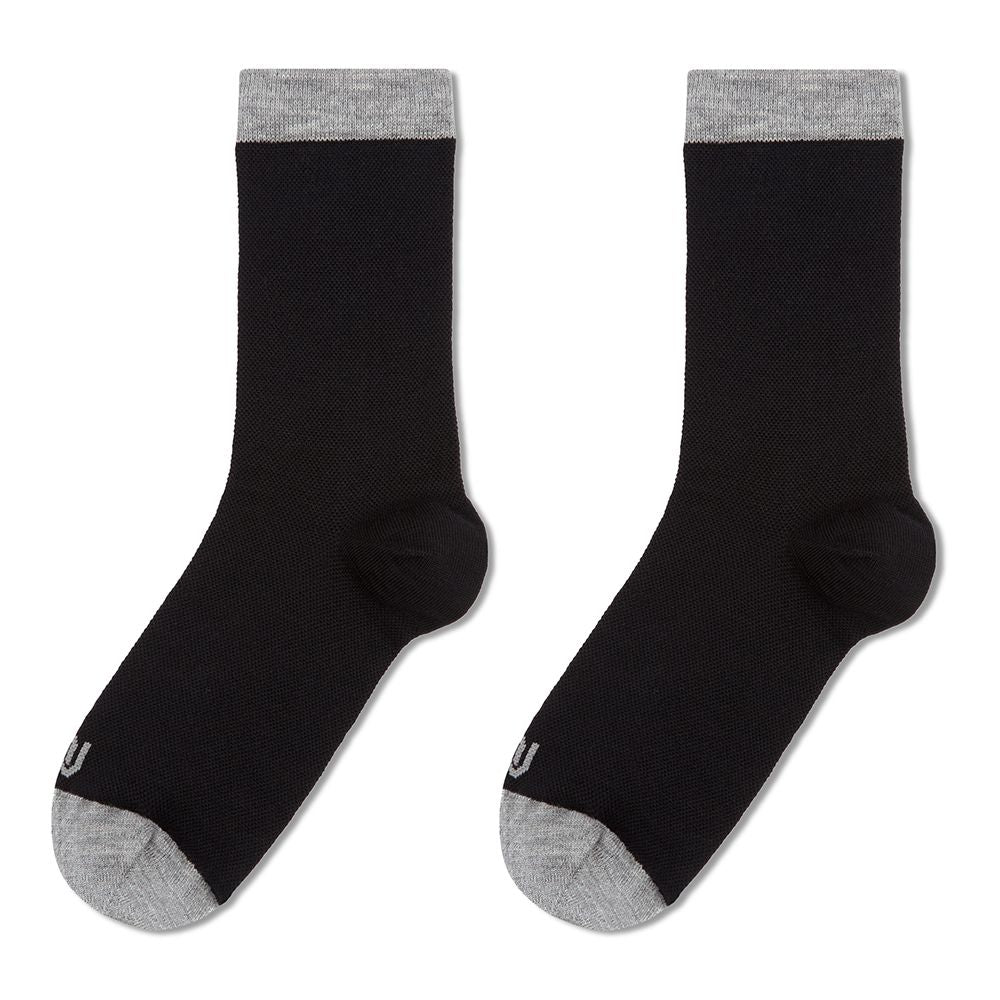 mahabis socks in skien black x grey