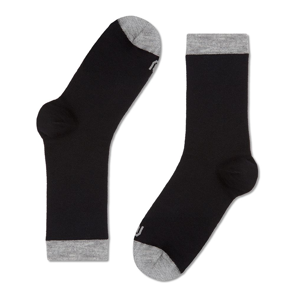 mahabis socks in skien black x grey