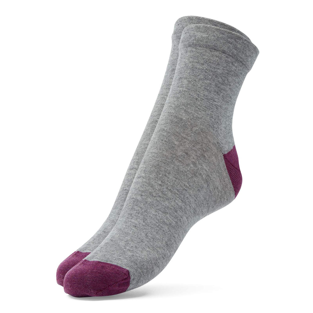 mahabis socks in larvik light grey x provencal purple
