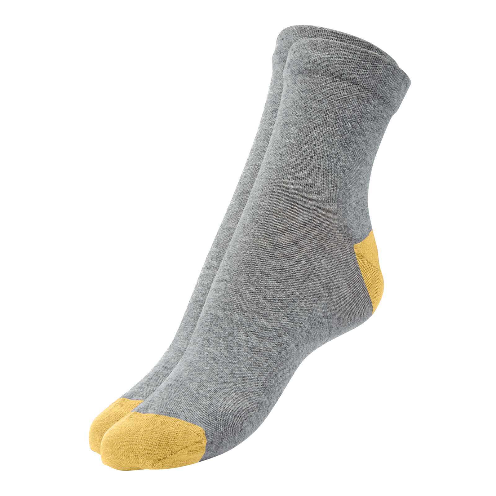 mahabis socks in larvik light grey x skane yellow